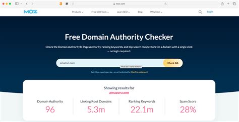 moz domain authority checker|Free Domain Authority Checker .